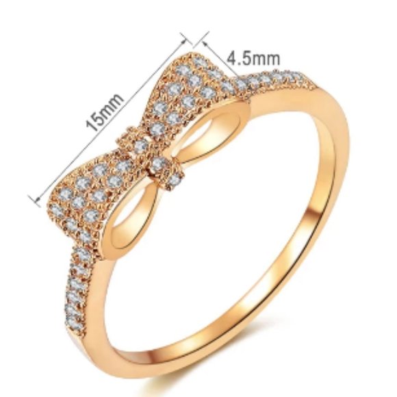 VIDEO LISTING Dainty Bow Ring - Picture 15 of 17